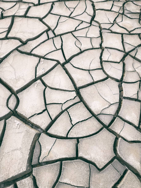 istock Dried cracked land, global warming, drought 1067299468