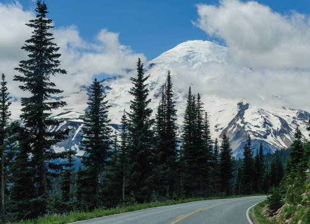 istock Mount Rainier shrouded in Clouds 1067303058