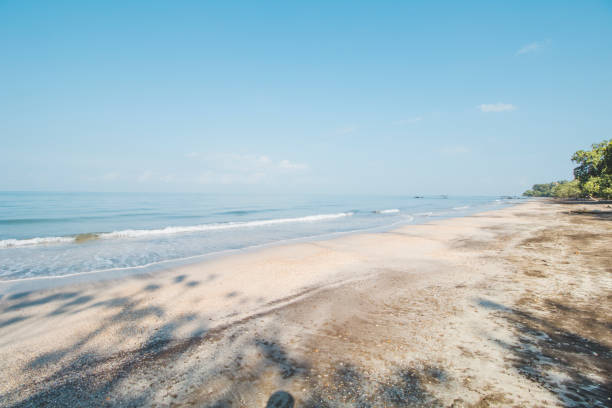 istock Clear Sea Water, Cloudy Blue Sky and Beautiful Tropical Beach 1067303434