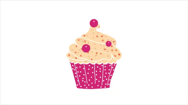 Vector illustration of ice cream scoop icon