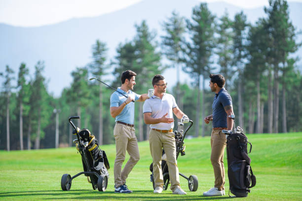 istock Friends Playing Golf on a Beautiful Sunny Day 1067310220