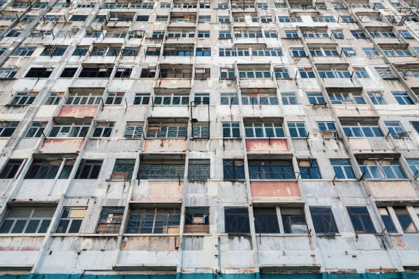 istock Abandoned residential building 1067310432