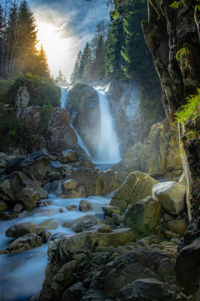 istock Waterfall in autumn season 1067321706