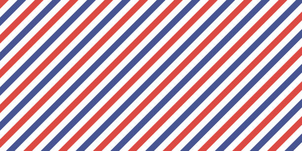 классический ретро фон диагональные полосы красного синего цвета, вектор цвета полосы флаг, airmail - традиционно французский stock illustrations