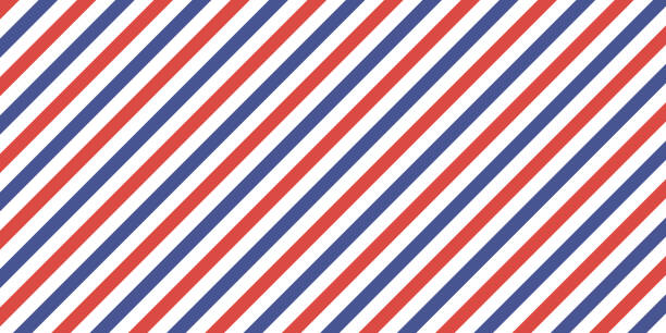 istock Classic retro background diagonal stripes red blue color, vector color stripes flag, airmail 1067328162