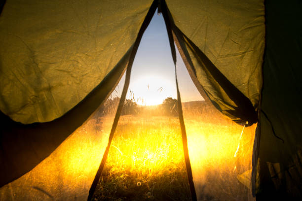 istock tent views on holiday 1067329118