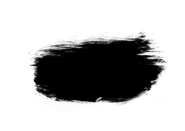 istock Black color graphic patches graphic brush strokes design effect element for background 1067330614