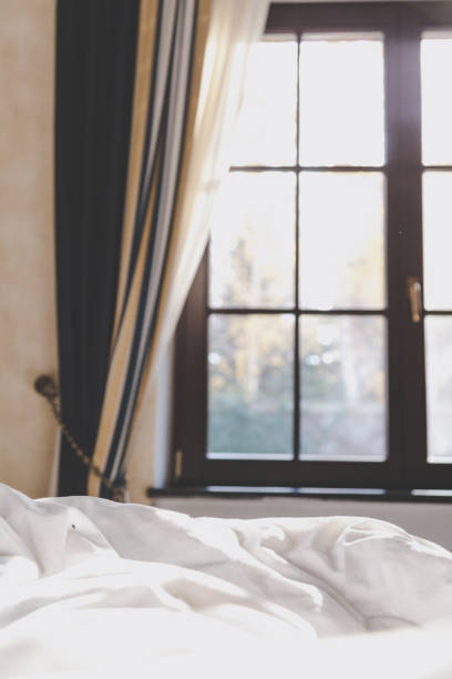 istock Autumn morning in bedroom 1067334578