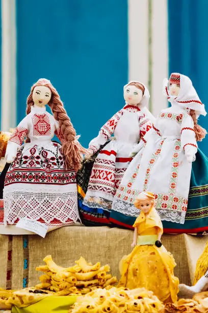 Photo of Folk art rag doll souvenir from Belarus