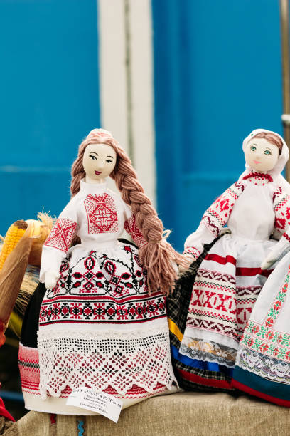 istock Belarusian Folk toy. Doll girl 1067335014