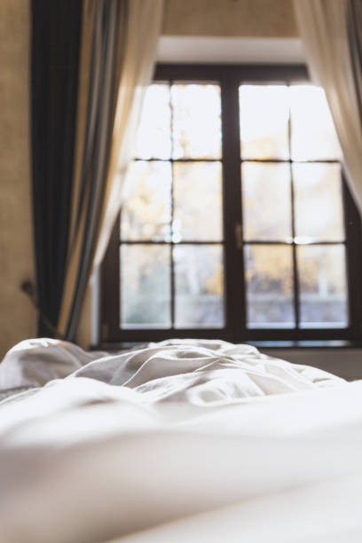 istock Autumn morning in bedroom 1067335264