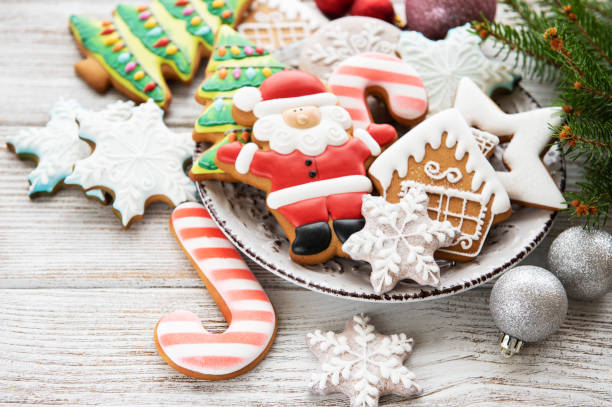 istock Christmas cookies and Christmas tree 1067343900