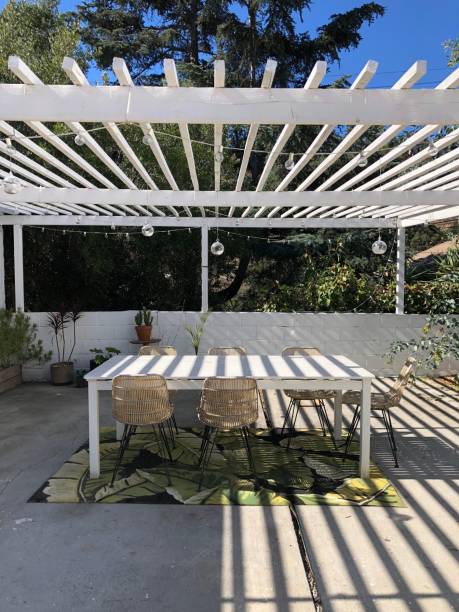 istock External patio in a Los Angeles house 1067348642