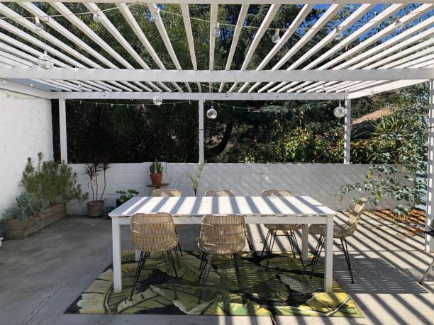 istock External patio in a Los Angeles house 1067348668