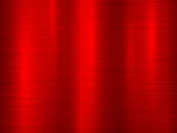 Vector illustration of Red Metal Abstract Technology Background