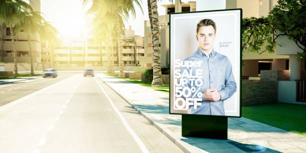 istock super sale advertising on billboard at suburbs 1067355206