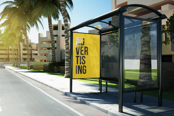 istock bus stop advertising poster on the street 1067355234