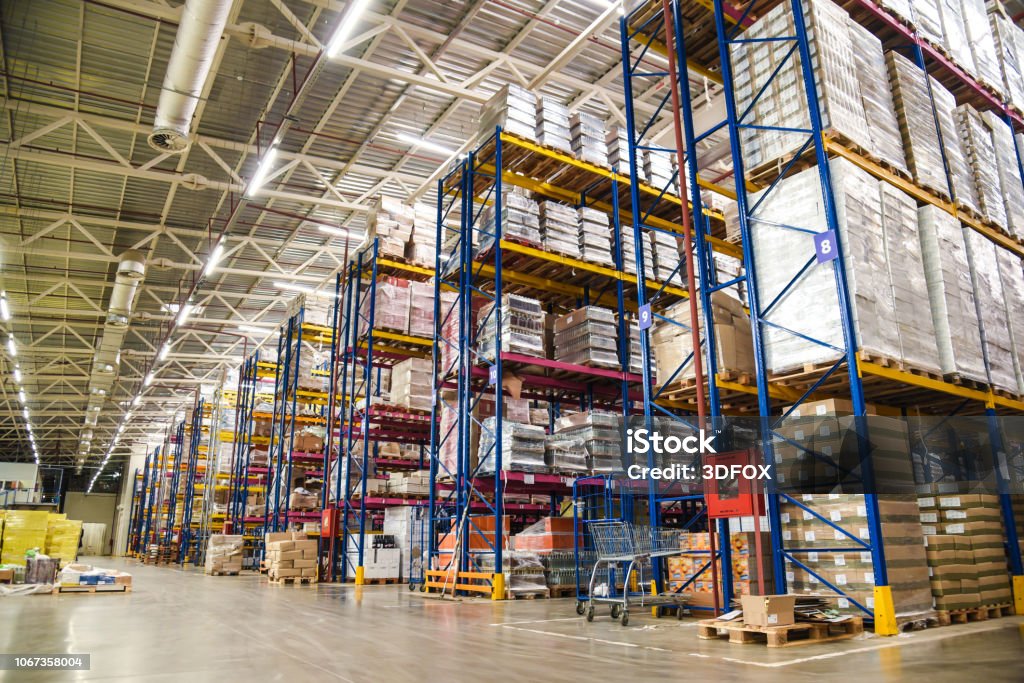 big food warehouse Warehouse Stock Photo