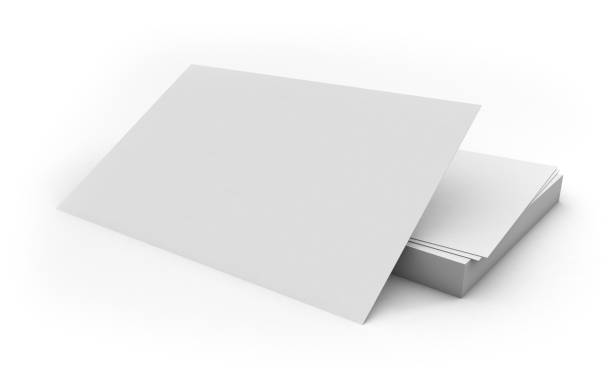 istock isoalted business cards 3d rendering 1067358858