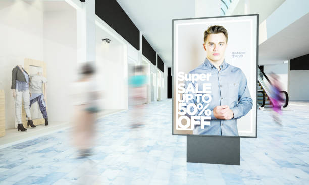 istock billboard super sale advertising on a mall 1067359244