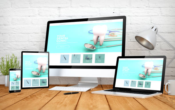 istock dental clinic website responsive design screen multidevices 1067359330