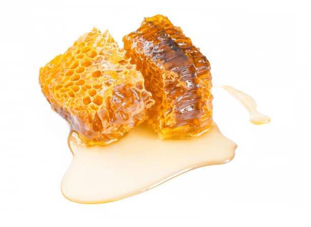 istock natural honey with honeycomb isolated on white background 1067364750