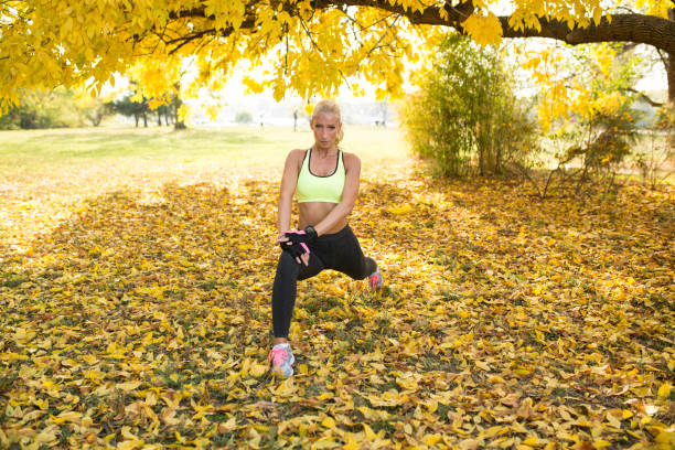istock Sportswoman preparing for exercise 1067379636