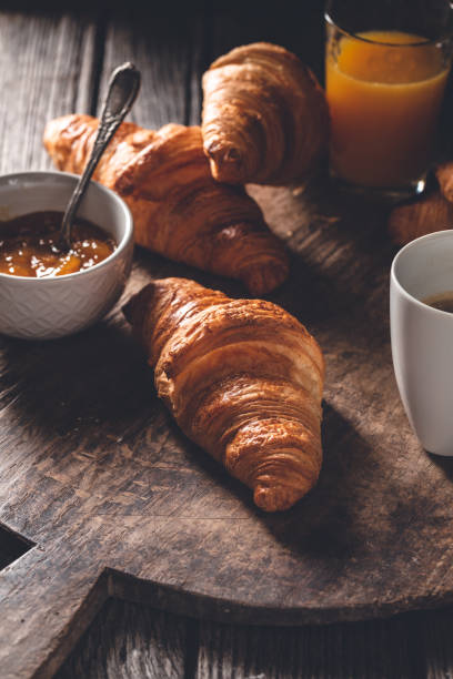 istock Breakfast with Croissants, Coffee and Jam 1067379742
