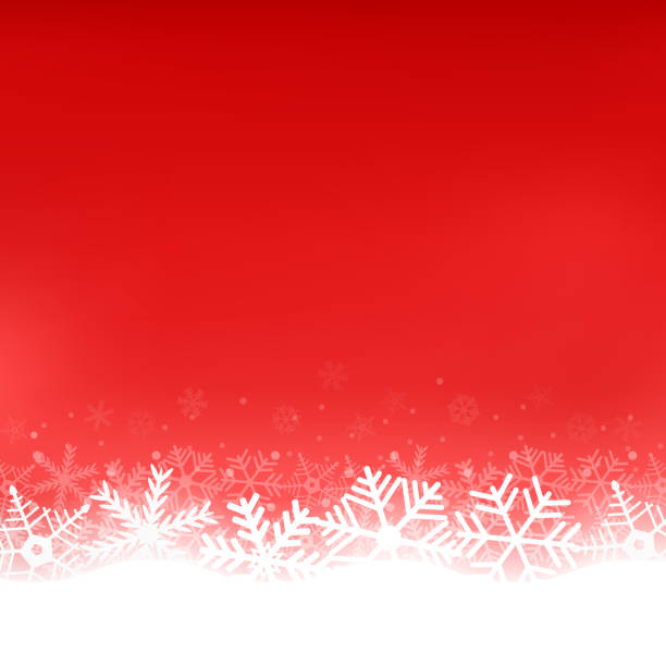 Christmas red background with snowflakes Christmas red background with snowflakes white illustration snowflake shape clipart stock illustrations
