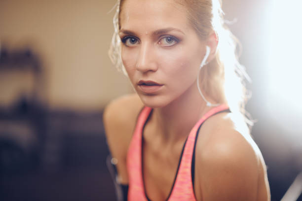 istock Close up of woman looking at camera. 1067385652