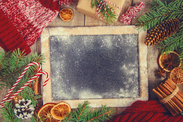 istock Christmas background. happy New Year. Selective focus 1067385818