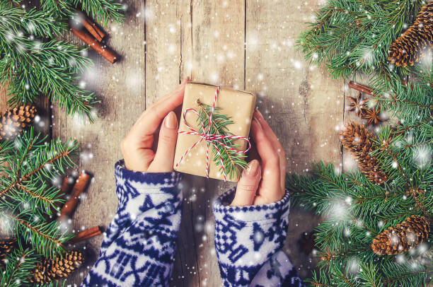 istock Christmas background. happy New Year. Selective focus 1067386234