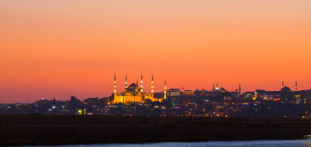 istock Istanbul city night panorama 1067386632