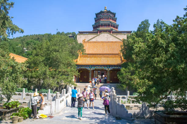 Chinese style pagoda in Beijing