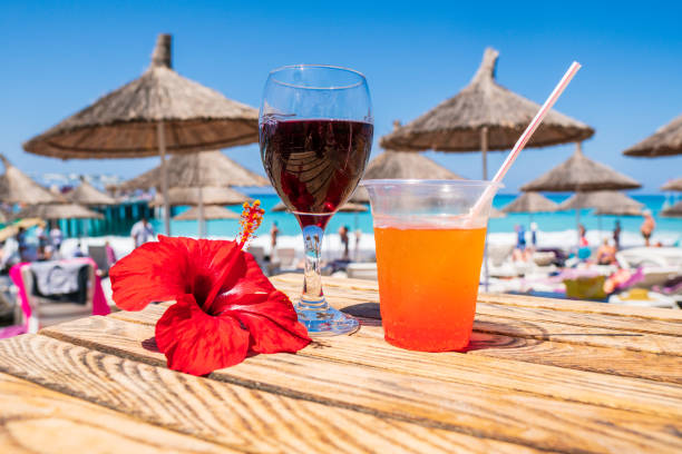 istock juice color cocktail and wine during touristic vacation 1067403898