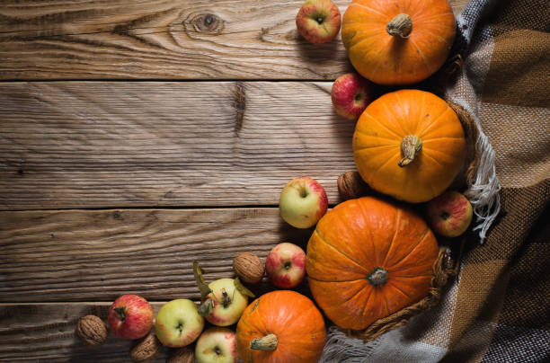 istock Autumn Pumpkin Thanksgiving Background 1067414164