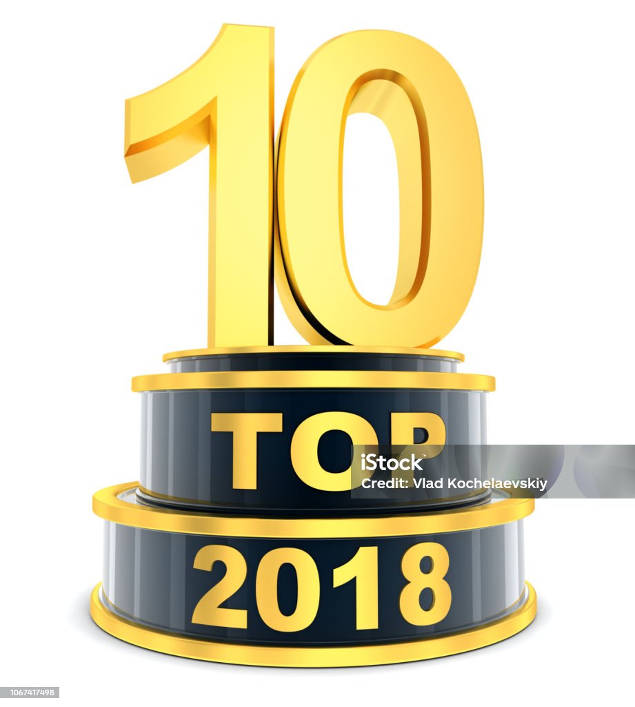 Top 10 del año 2018 - Foto de stock de Calificación libre de derechos