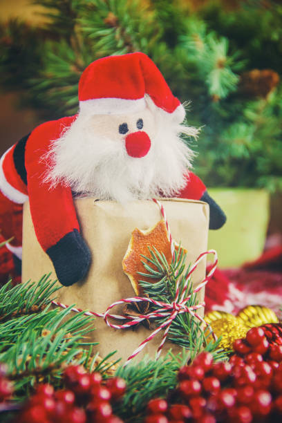 istock Christmas background. happy New Year. Selective focus 1067418120