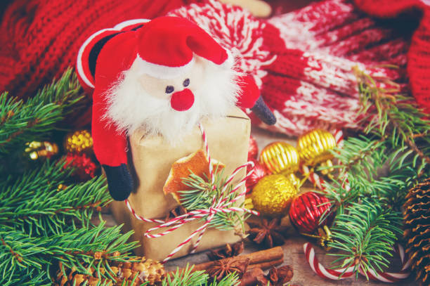 istock Christmas background. happy New Year. Selective focus 1067418126