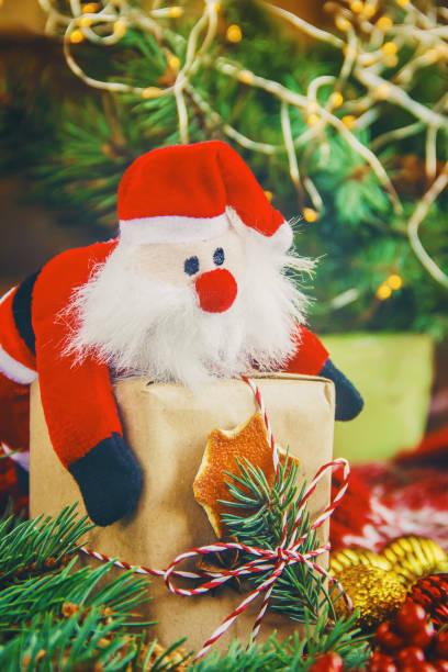 istock Christmas background. happy New Year. Selective focus 1067418138