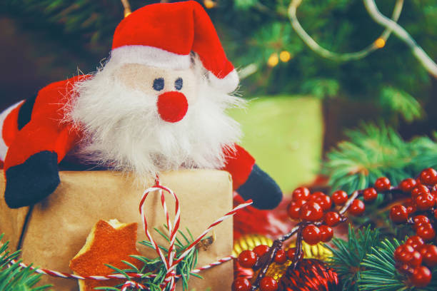 istock Christmas background. happy New Year. Selective focus 1067418168