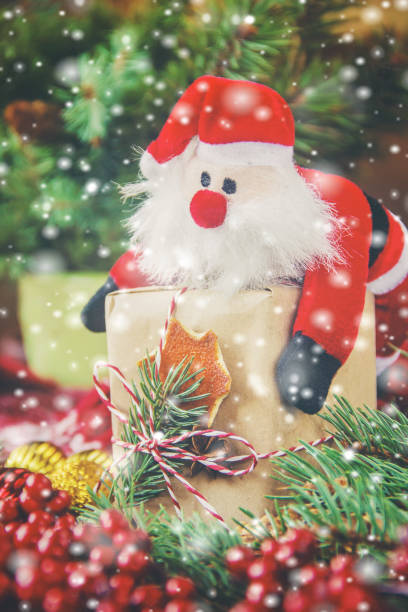 istock Christmas background. happy New Year. Selective focus 1067418178