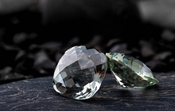 istock Green amethyst gemstone jewelry. 1067431200
