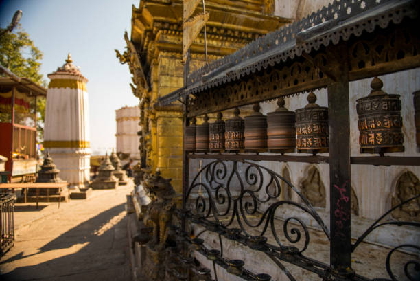 istock Prayer Wheels in Swayambunath Temple 1067432900