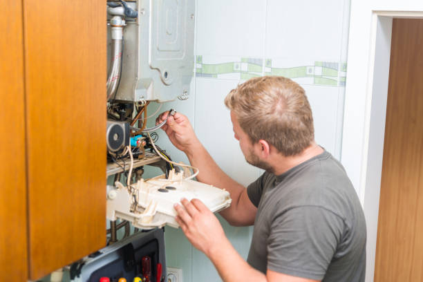 istock Technician repairing Gas Furnace 1067437328