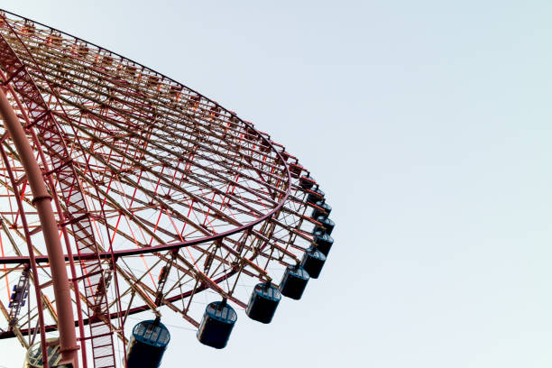 istock The side of a Ferris wheel, with copy space on the right 1067440726