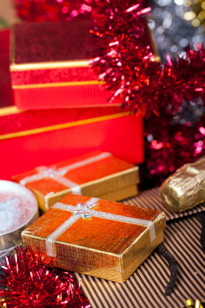 istock Christmas Birthday Valentine's Day Champagne Gift Box Concept 1067442806