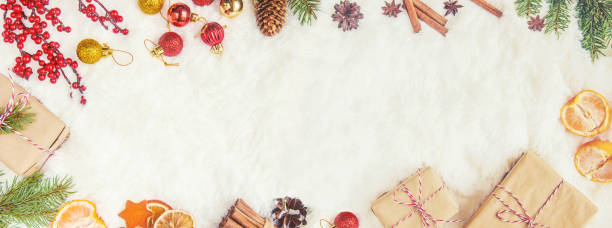 istock Christmas background. happy New Year. Selective focus 1067443446