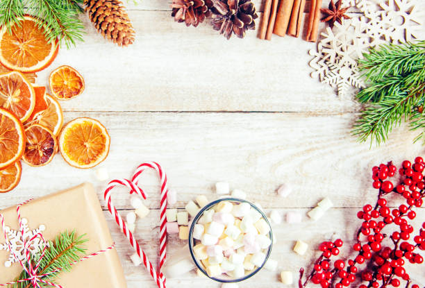 istock Christmas background. happy New Year. Selective focus 1067443616