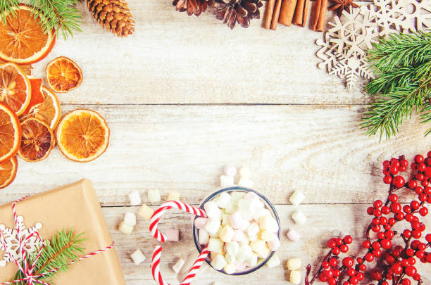 istock Christmas background. happy New Year. Selective focus 1067443626